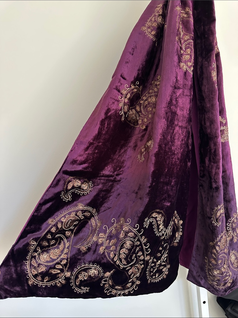 ETRO Vintage Silk And Velvet Scarf
